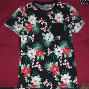 floral design h&m shirt